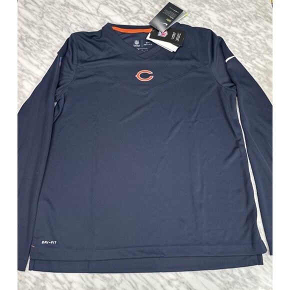 Chicago Bears Nike NFL Team Apparel Womens Large Long Sleeve Performance CZ0715 - Picture 1 of 8